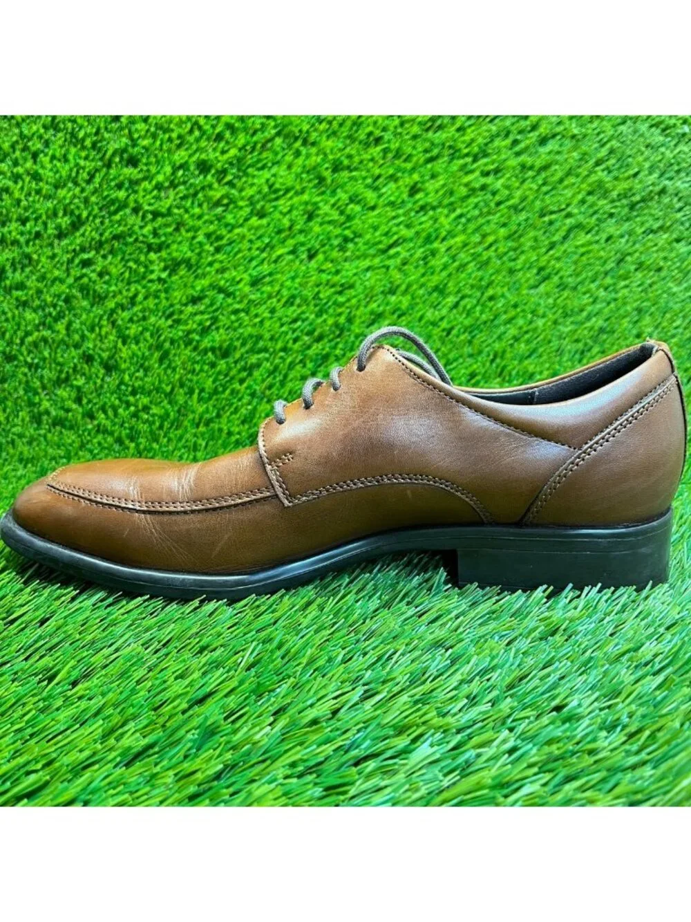 Ecco Citytray Mens Size 6-6.5 Brown Brown Classic Plain Toe Oxford Dress Shoes